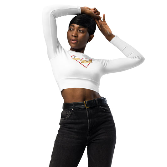 Protected By Love Long-Sleeve Crop Top